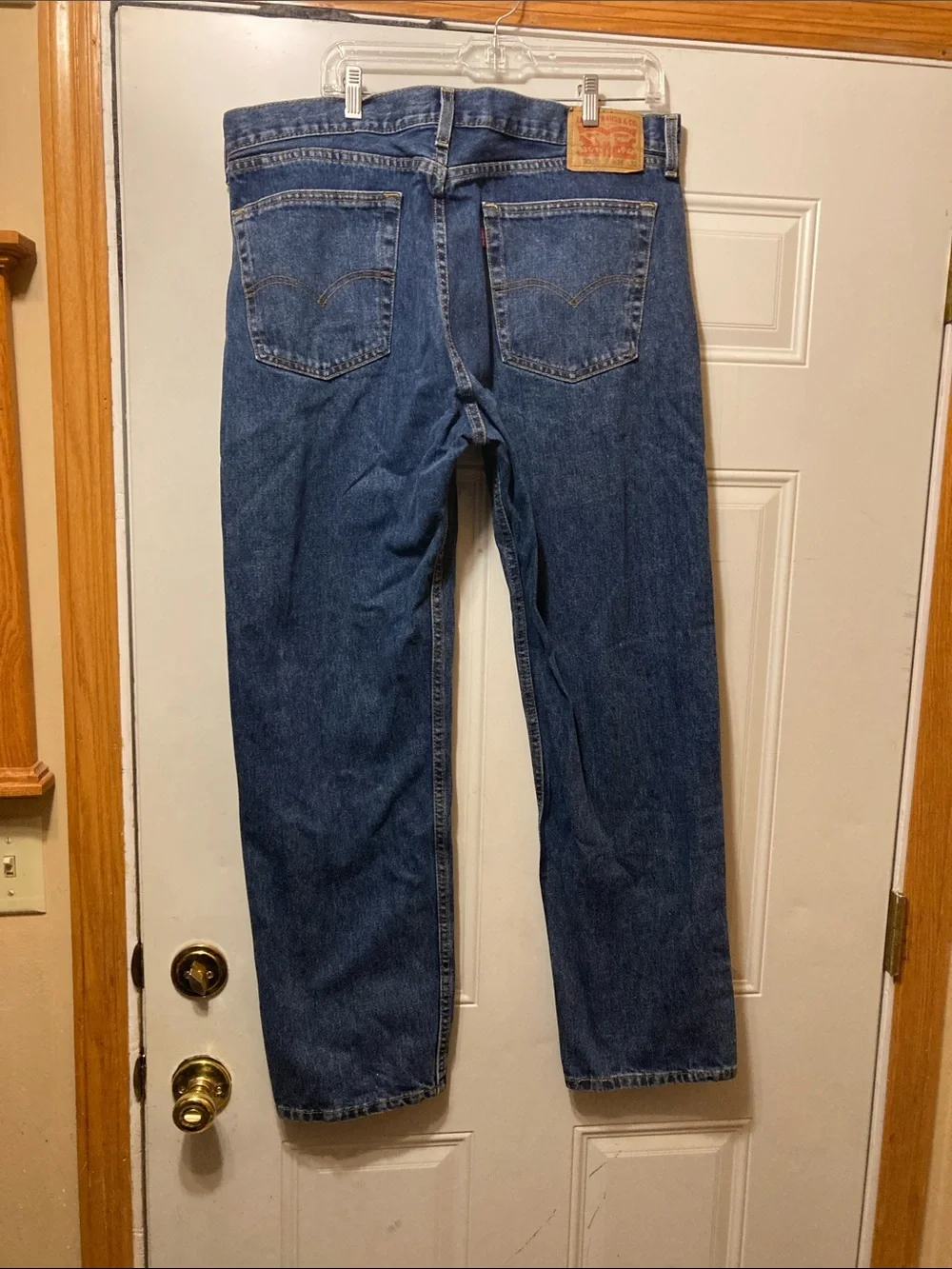 Levi's Men's Dark Blue‎ Straight-Leg Denim Jeans 36/32